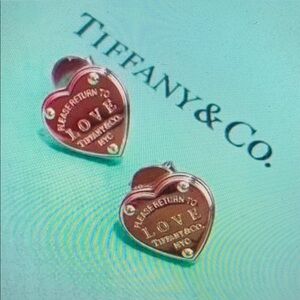Tiffany & Co Silver Heart Earrings